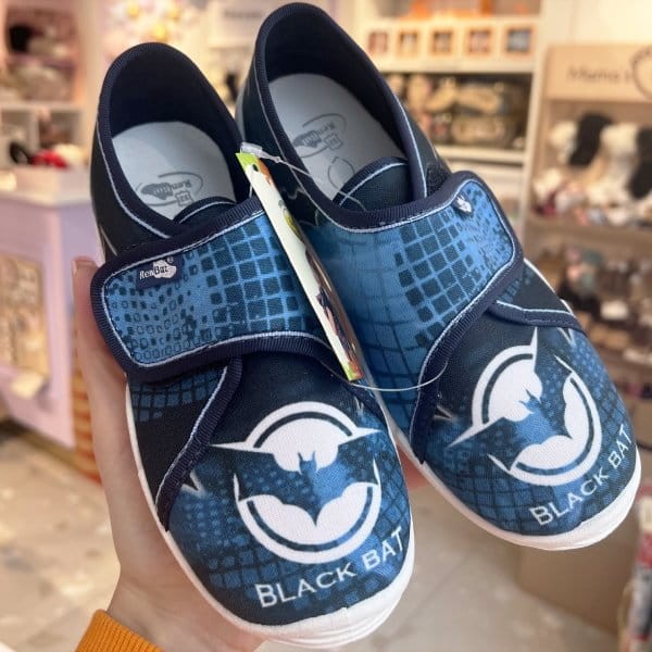 Renbut - Oddychające Kapcie Dziecięce Black Bat