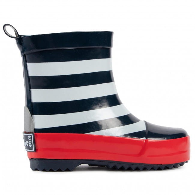 Playshoes - Kalosze dziecięce krótkie Paski 180340-171 Marine