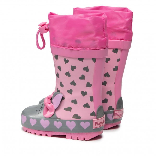 Playshoes - Kalosze dziecięce Kotek 188704-14 Rosa