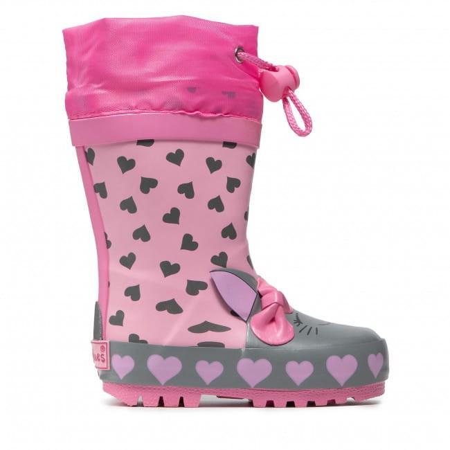 Playshoes - Kalosze dziecięce Kotek 188704-14 Rosa