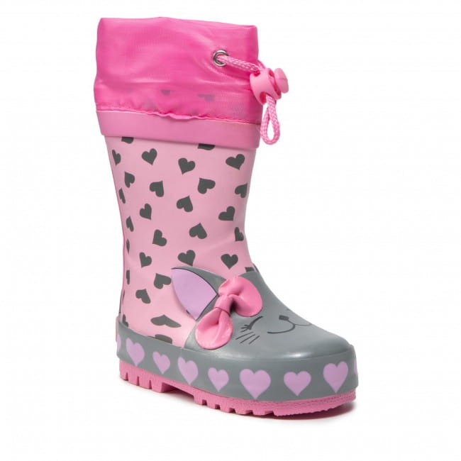 Playshoes - Kalosze dziecięce Kotek 188704-14 Rosa