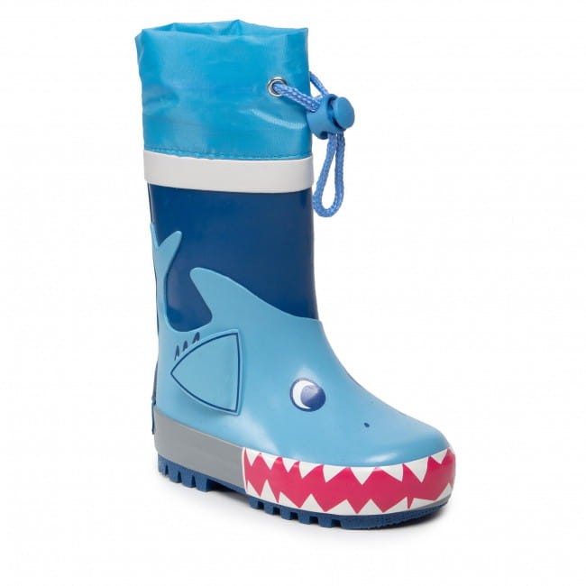 Playshoes - Kalosze dziecięce Rekin 188701-7 Niebieskie