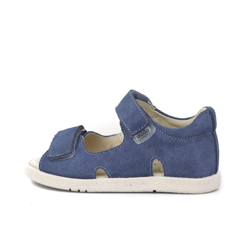 Mido - Skórzane Sandały Dziecięce 21-31/31-31 Sky Blue
