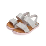 D.D. Step - Sandały Dziewczęce Barefoot G076-41539AM Silver