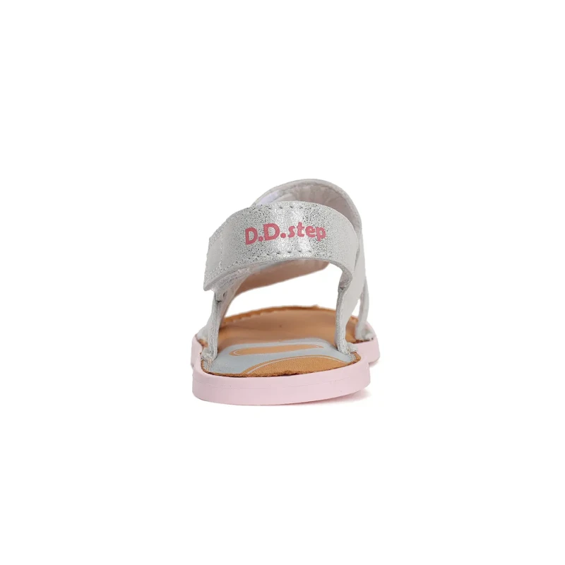 D.D. Step - Sandały Dziewczęce Barefoot G076-41539AM Silver