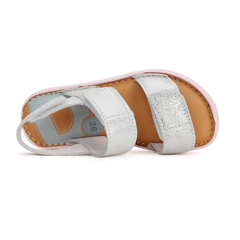 D.D. Step - Sandały Dziewczęce Barefoot G076-41539AM Silver