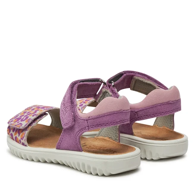 Superfit - Skórzane Sandały Dziewczęce 1-009011-8500 Sparkle