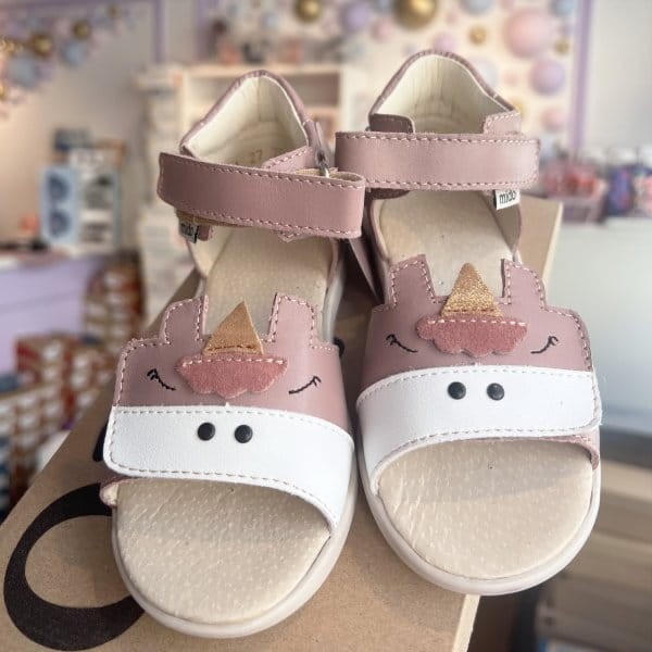 Mido - Sandały Dziewczęce 21-27, 31-27 Jednorożec Old Rose