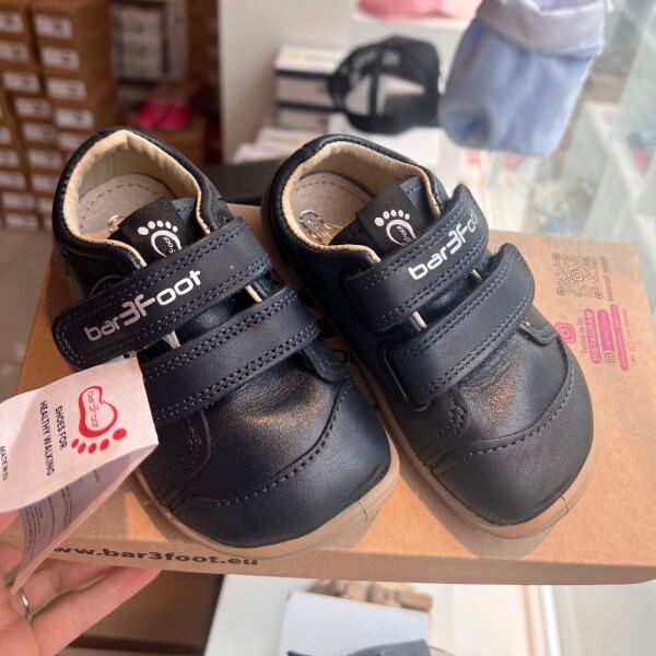 3F - Sneakersy Barefoot Dziecięce Elf Walker Granat 3BE28/L48