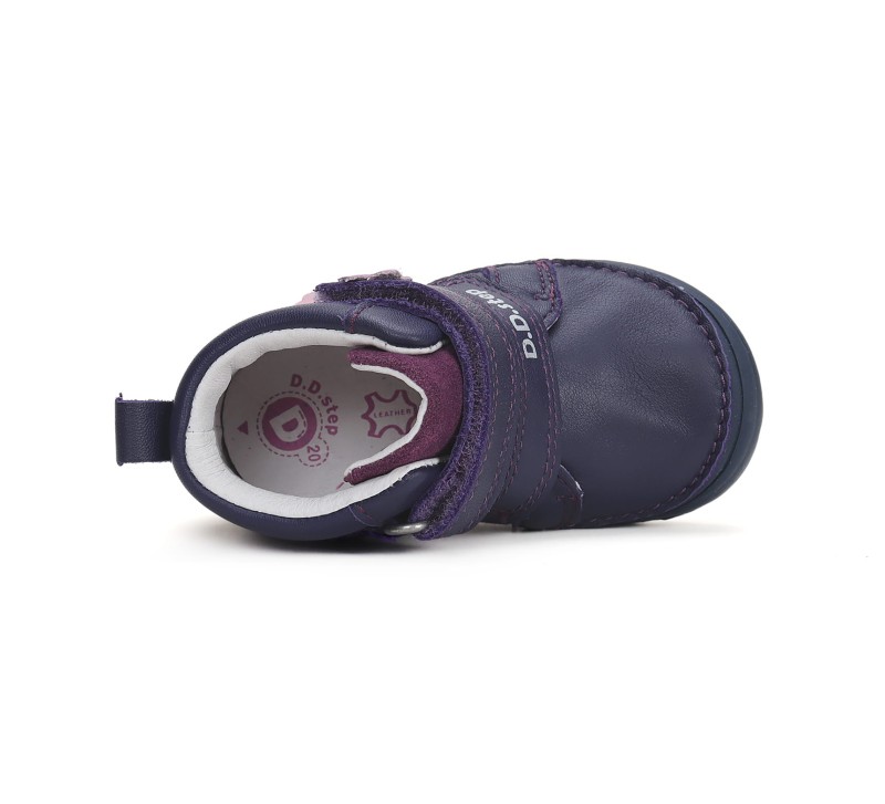 D.D. Step - Skórzane Trzewiki Dziewczęce S071-42821 Royal Blue