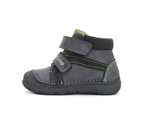 D.D. Step - Skórzane Trzewiki Chłopięce S082-42515B Dark Grey