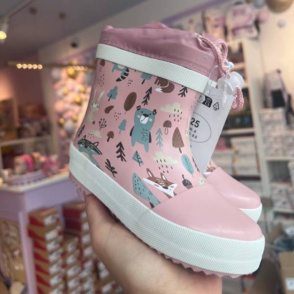 Playshoes - Krótkie Kalosze Dziecięce Lekko Ocieplone  1803939 róż