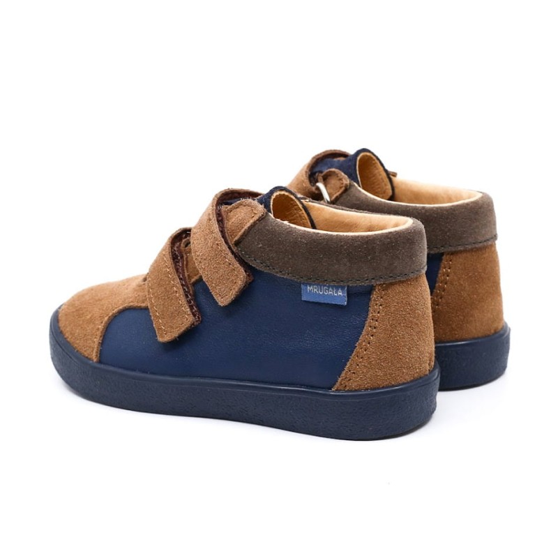 Mrugała - Trzewiki chłopięce Mini Blu/Caramel 26-30