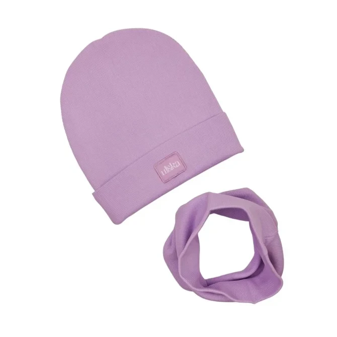 Ul&Ka - Czapka z Kominem Lila Line