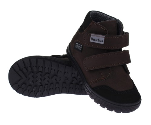Bartuś - Trzewiki Skórzane Wodoodporne P-013/1 Brąz