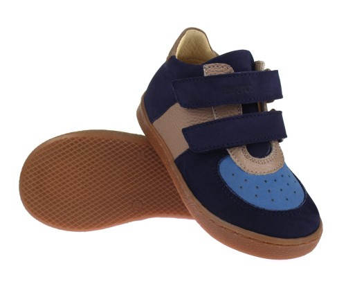 Bartuś - Skórzane Półbuty P-016 NUBUK GRANAT