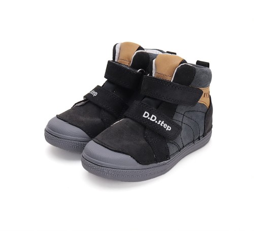 D.D. Step - Trzewiki Skórzane A049-42430AM Dark Grey